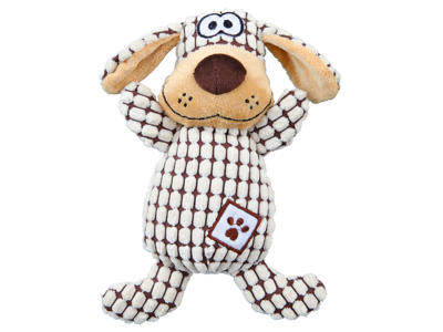 Hund, plys/stof, 26 cm