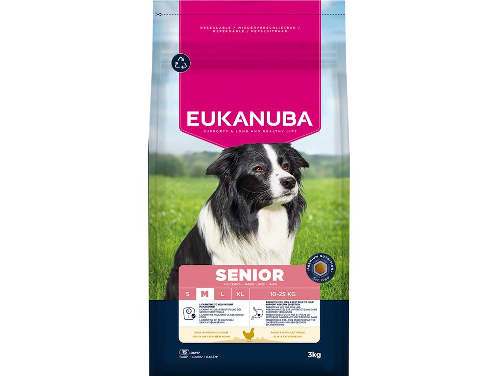Eukanuba senior medium breed chicken 12 kg
