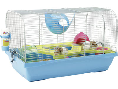 Bristol, krom/blå 59x38x37 cm