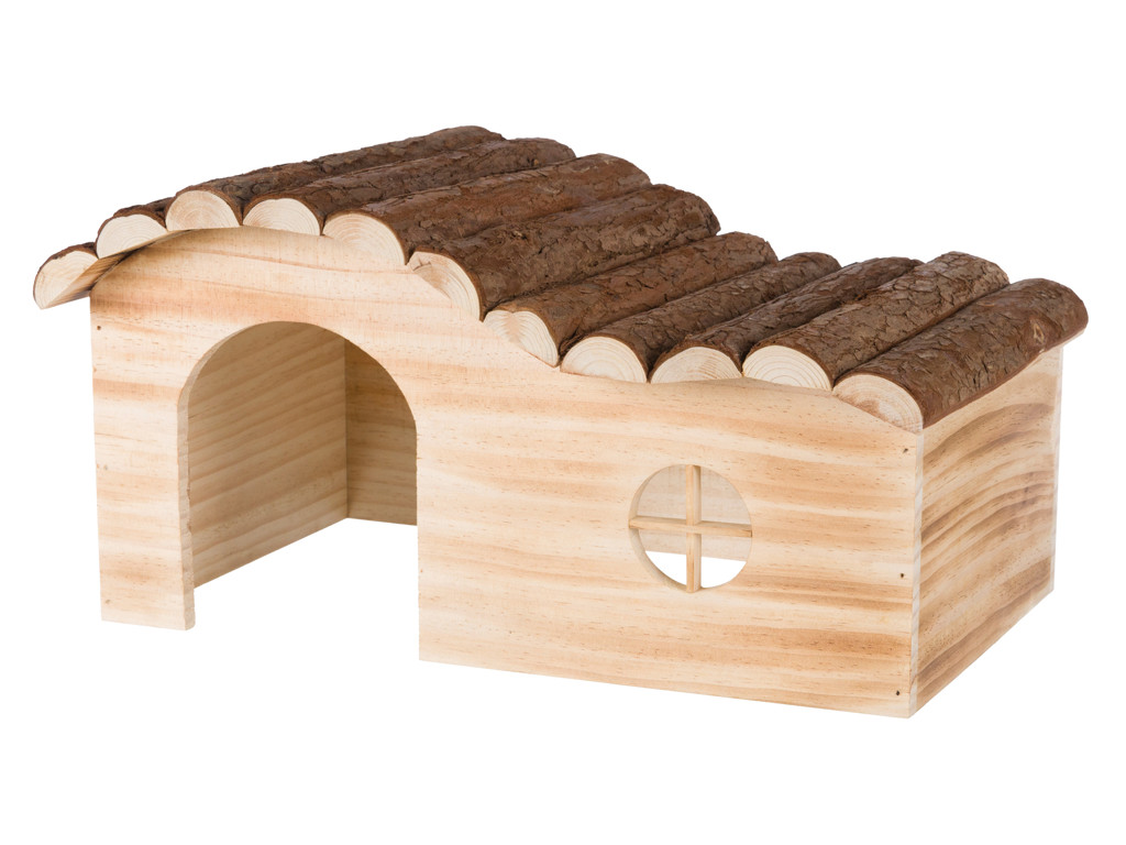 Natural Living Hanna Hus, brændt træ, 41 x 21 x 23 cm