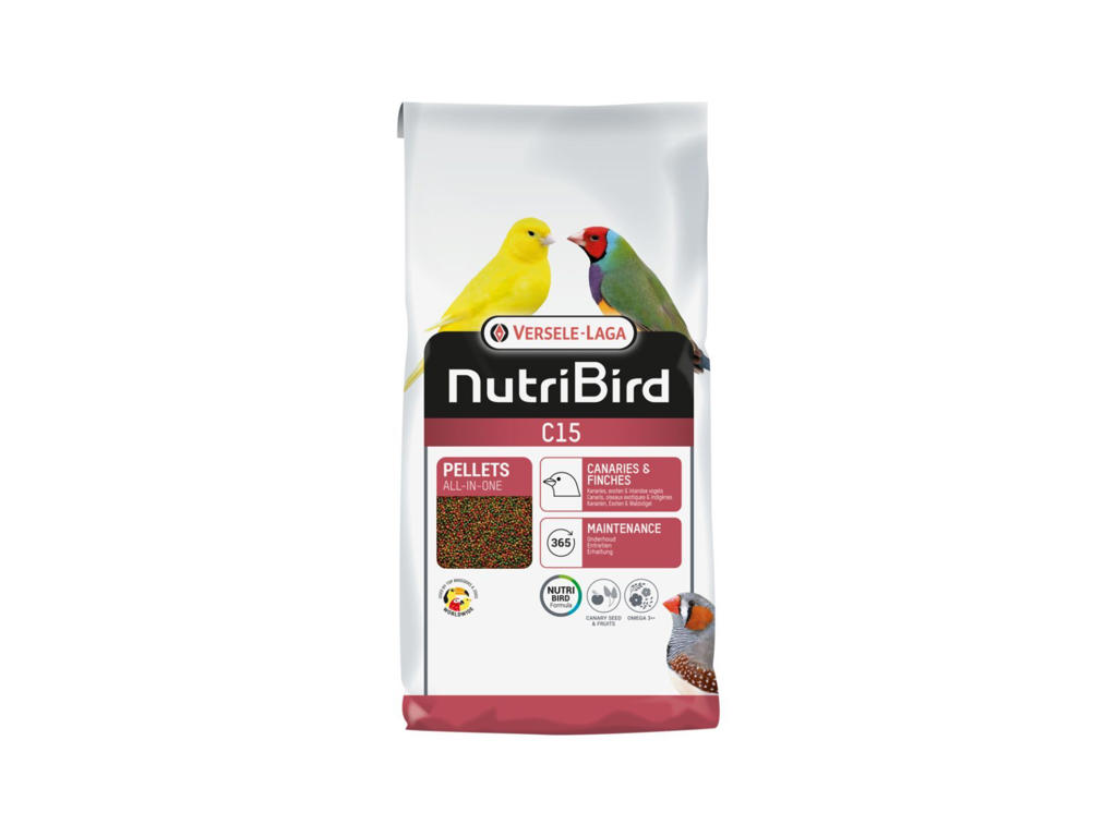 Nutribird C15 3 kg – Vedligeholdelsesfoder til kanariefugle og finker
