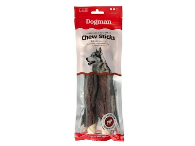 Dogman Tyggepinde med Hjort 2 stk. 20 cm – Korn- og Glutenfri Tyggebe
