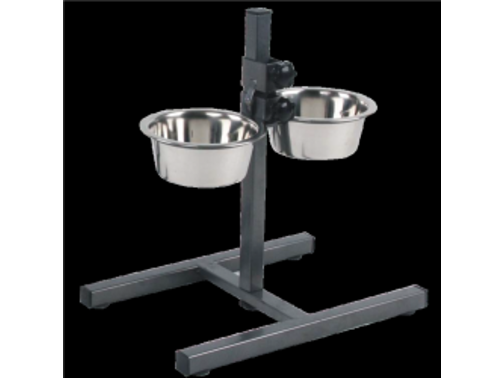 Justerbar foderstativ 2x750ml