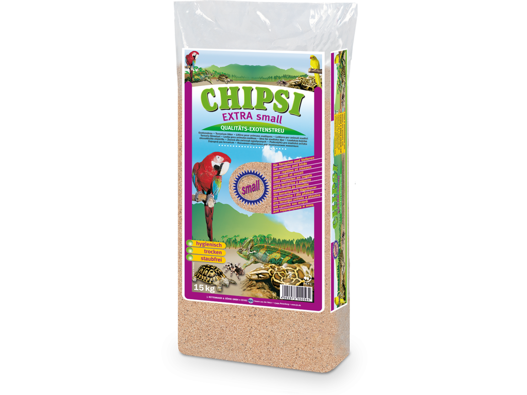 Chipsi extra bøgegranulat S, 15kg