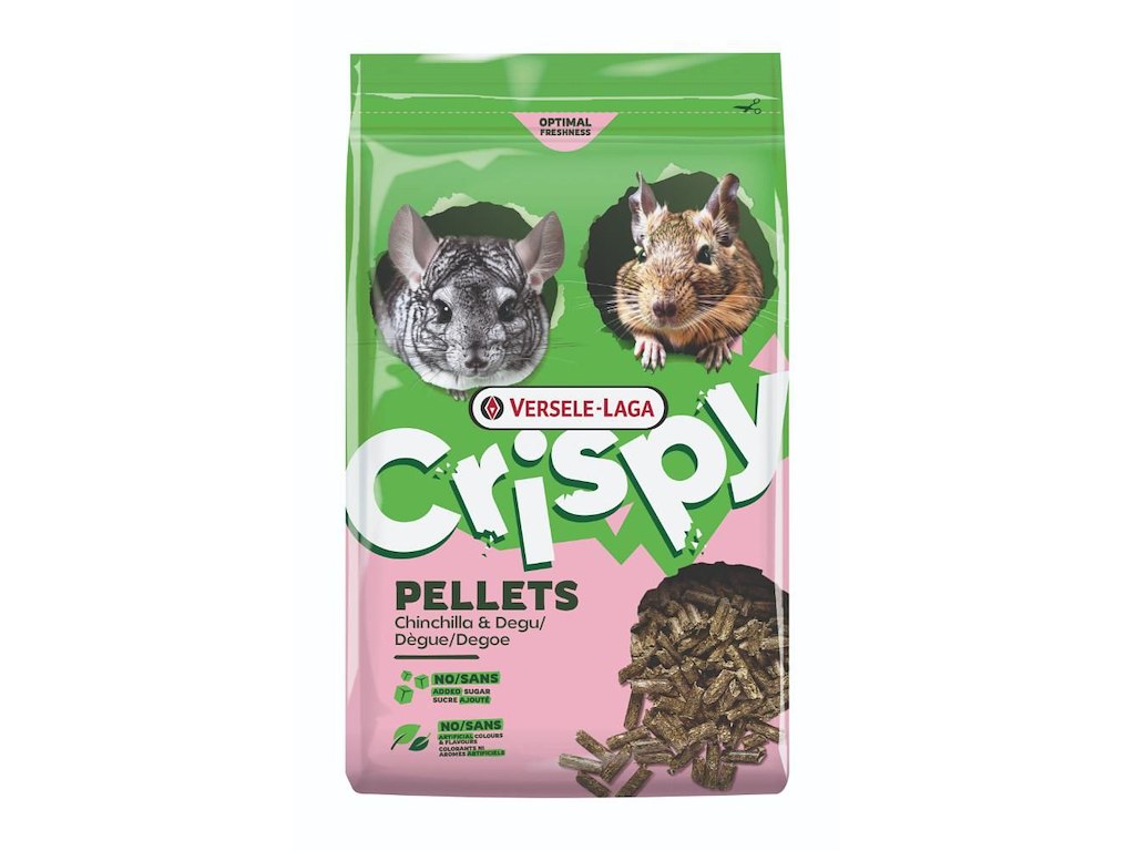 Versele-Laga Crispy Pellets Chinchilla & Degu 1 kg – Fiberrigt Foder