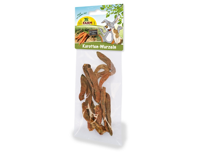 JR Farm Gulerodsrødder 50 g – Naturlig Snack til Dværgkaniner og Gnavere