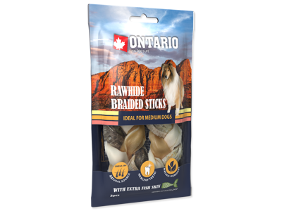 Ontario RH Snack flettet fiskeskind 12cm