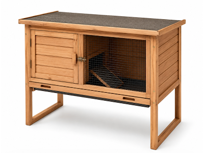 SunnyPet Udendørs Kaninbur 95,5 x 63 x 185 cm – Højt Kaninbur til Kaniner og Smådyr