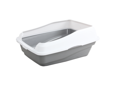 Kattebakke grå m kant 48x38,5 