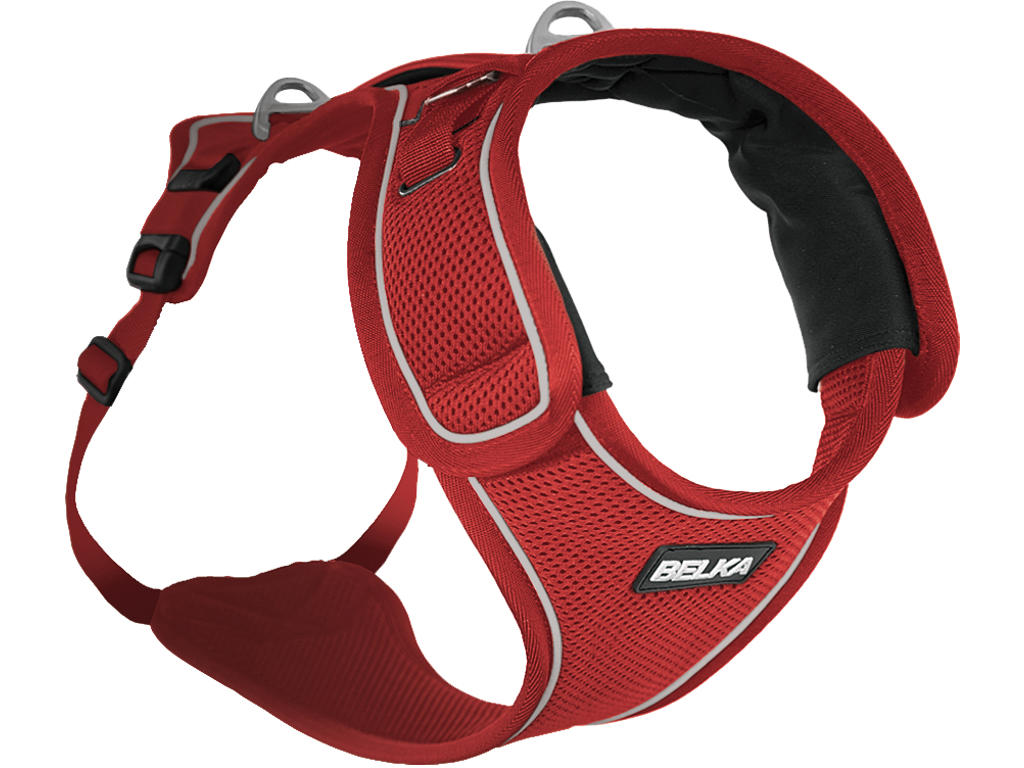 Curli belka sele rød L