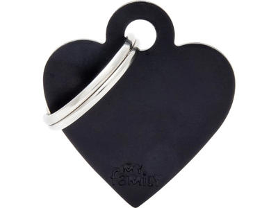 MY FAMILY BLACK SMALL HEART 2,5 X 2 CM 