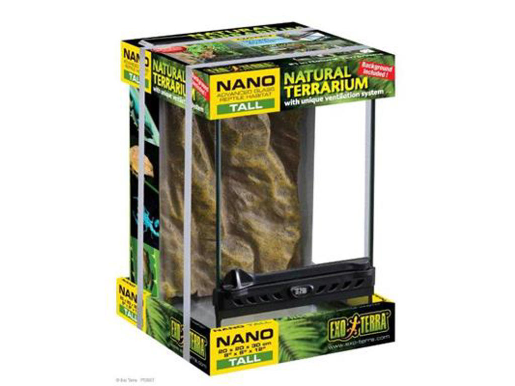 ExoTerra terrarium 20 x 20 x 30 cm.