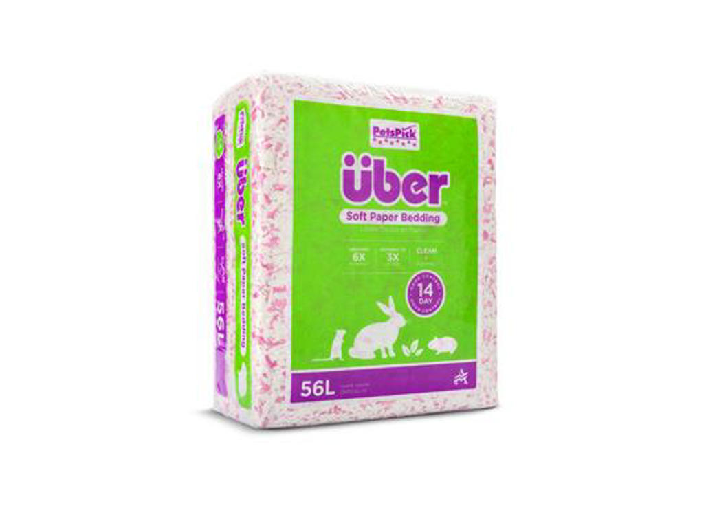 ÜBER PAPIRSTRØELSE 56 L PINK/HVID 