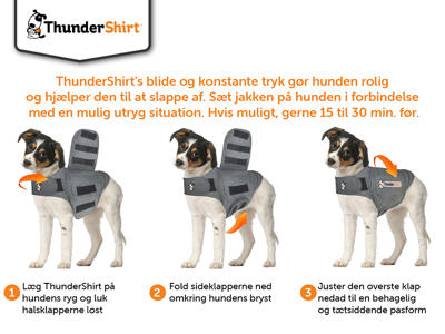 Thundershirt, grå, S (6-11 kg)