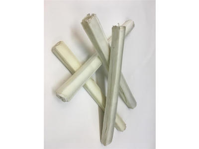 Hvid politistav 25 cm x 2 cm. 90-100g ps á 10 stk.