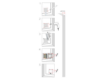 4-vejs Kattedør, med tunnel, 20 x 22 cm, hvid
