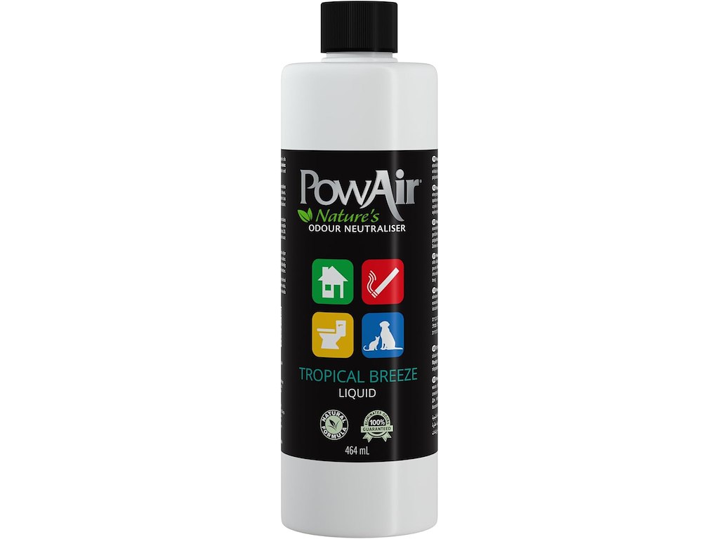 PowAir Liquid Tropical Breeze 464 ml – Lugtfjerner og Refill