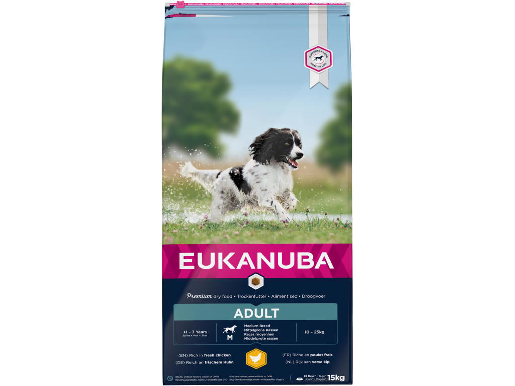Eukanuba Adult medium breed kylling 15 kg