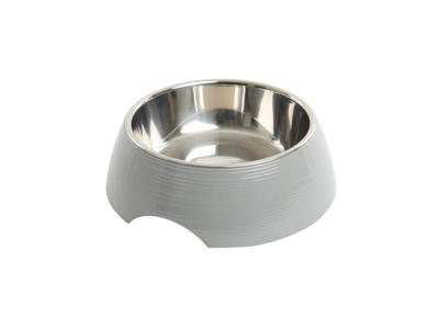 BUSTER Ripple skål blank grå Str.L