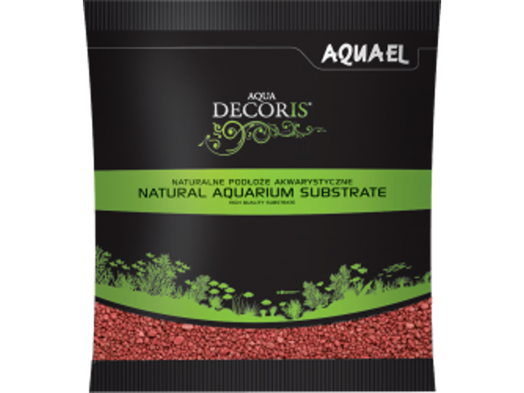 Decorius kvartsgrus 2-4mm 1 kg Rød