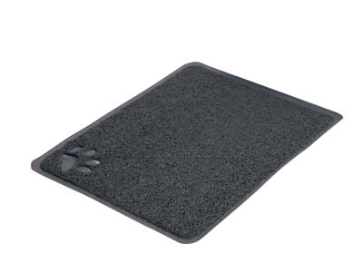 Måtte t/kattetoilet PVC,37x45cm.antracit