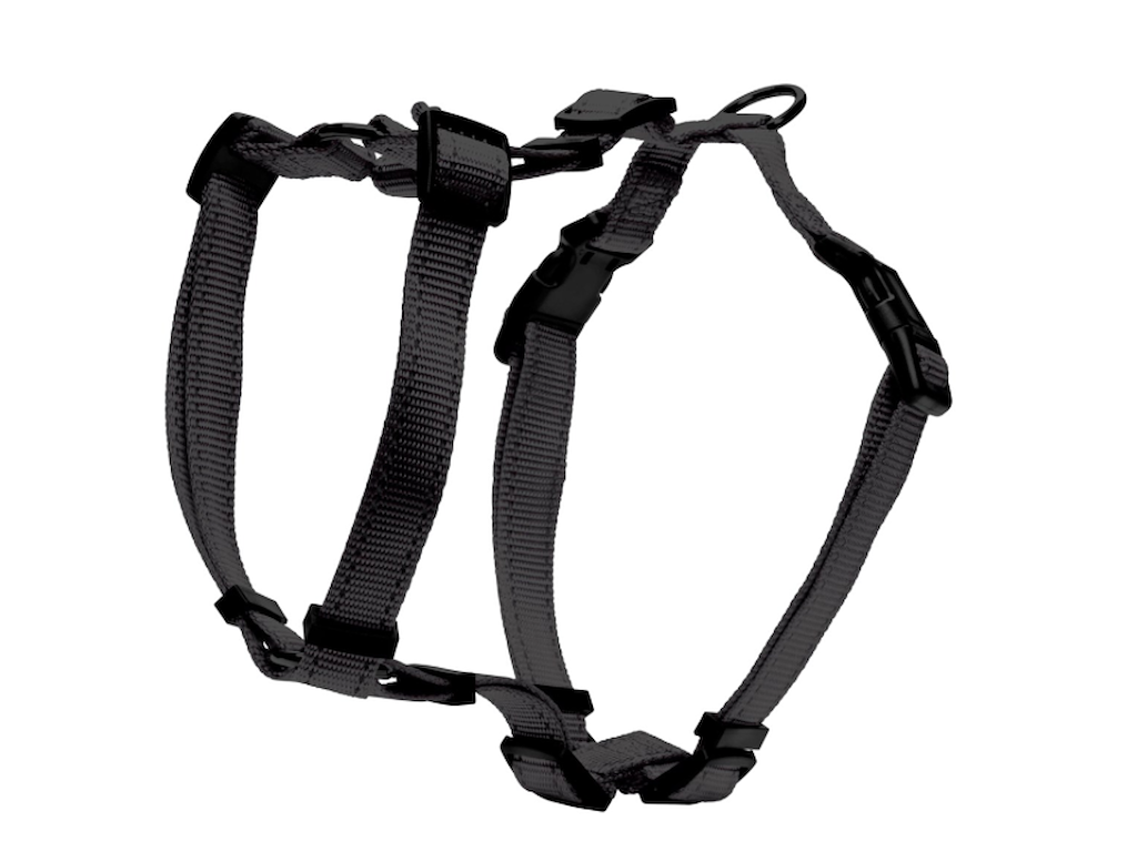 Dogman Iris H-Sele Sort XS/S – Justerbar Hundesele i Nylon med Refleks