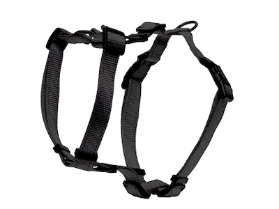 Dogman Iris H-Sele Sort XS/S – Justerbar Hundesele i Nylon med Refleks