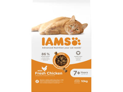 Iams CAT Vitality Senior Chicken 10 kg