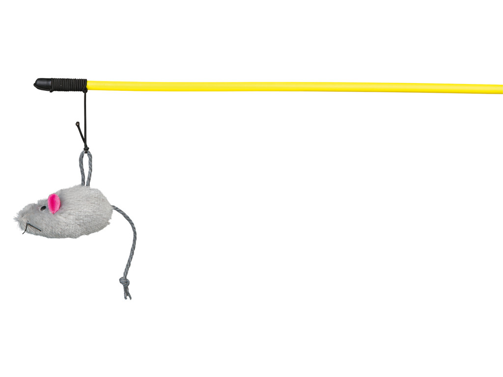 Fiskestang med pelsmus 50cm