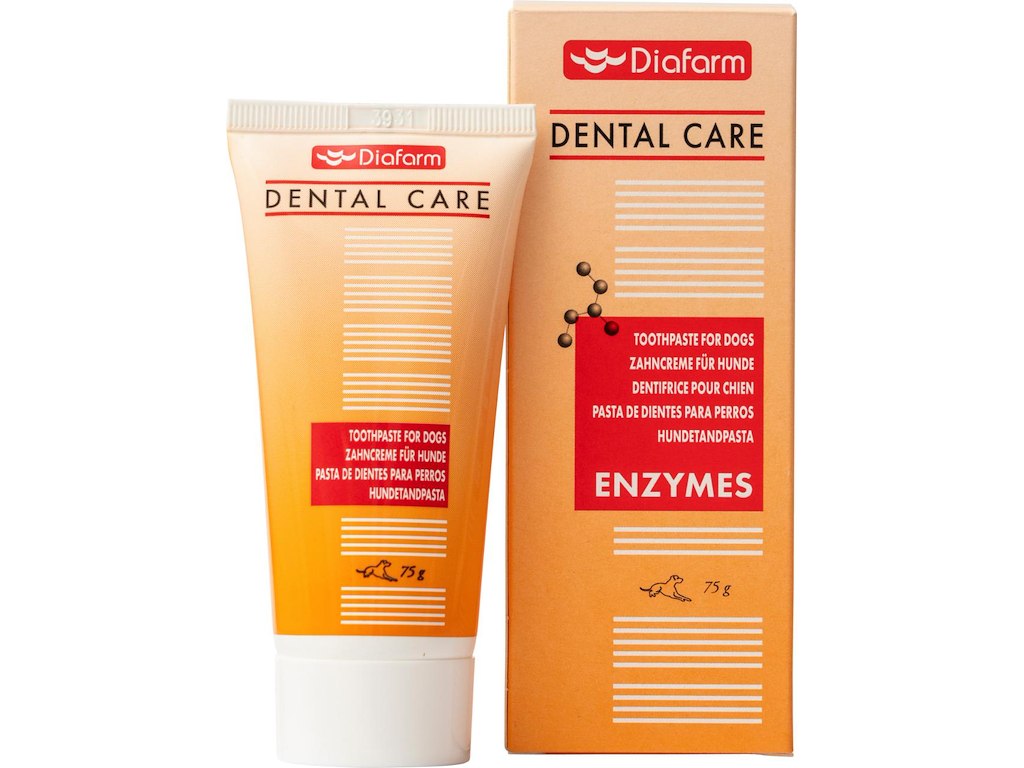 Diafarm Dental Care Hundetandpasta med Enzymer – 75 g