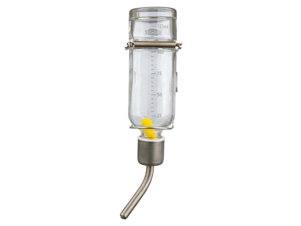 Drikkeflaske i glas 500ml til kaniner/marsvin