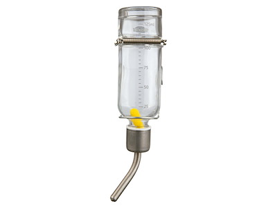 Drikkeflaske i glas 500ml til kaniner/marsvin