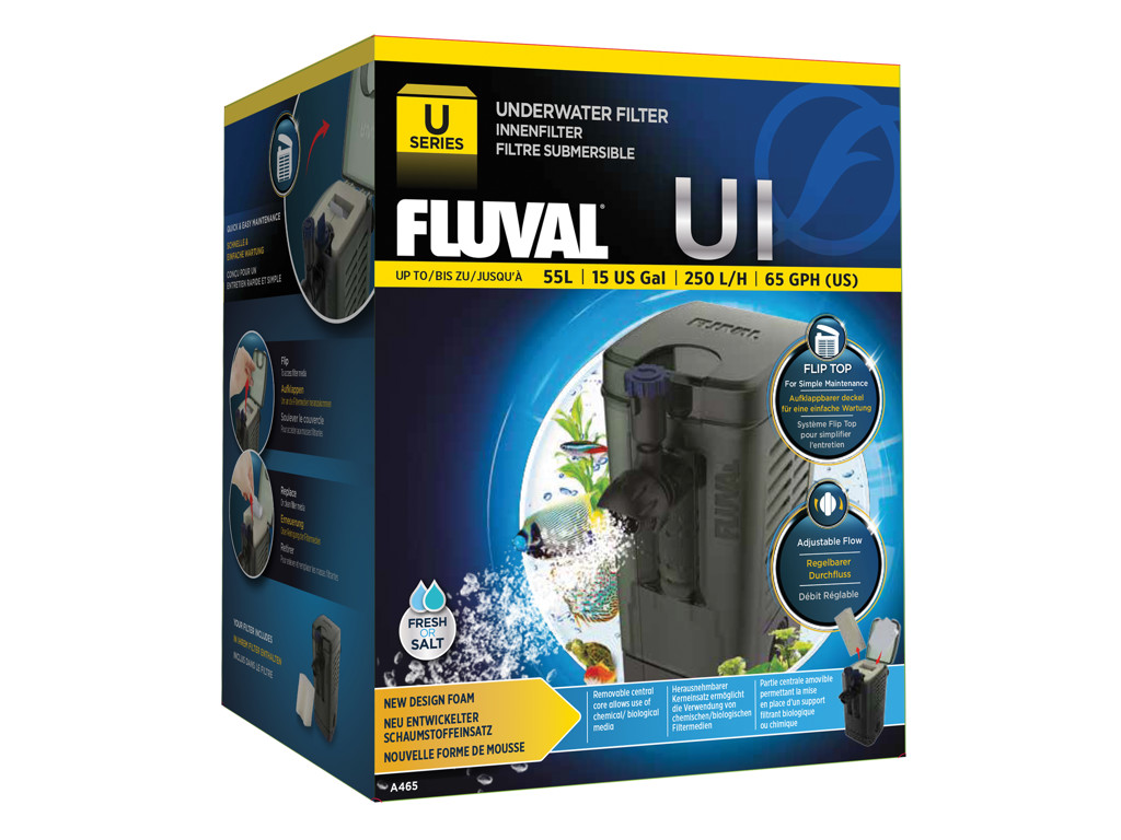 Fluval U1 indvendigt filter til 55L akvarie 