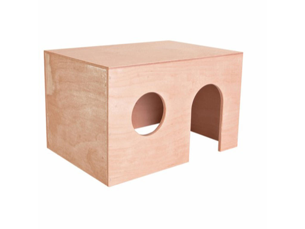 Marsvinhus træ 27,5x17x19cm