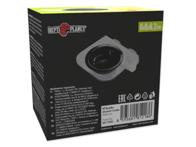 Akryl foderskål 8x8x6,2cm