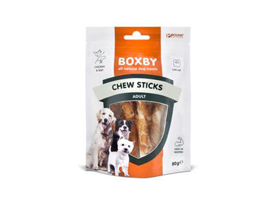 Boxby chewsticks m/kylling 80 g.