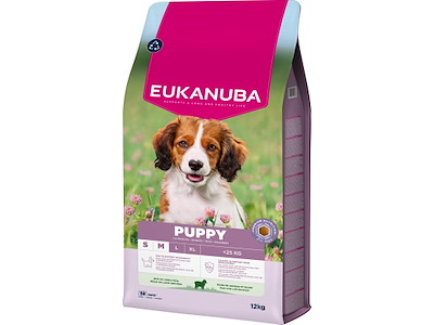 EUKANUBA Puppy Small/Medium Breed Lam & Ris 12 kg