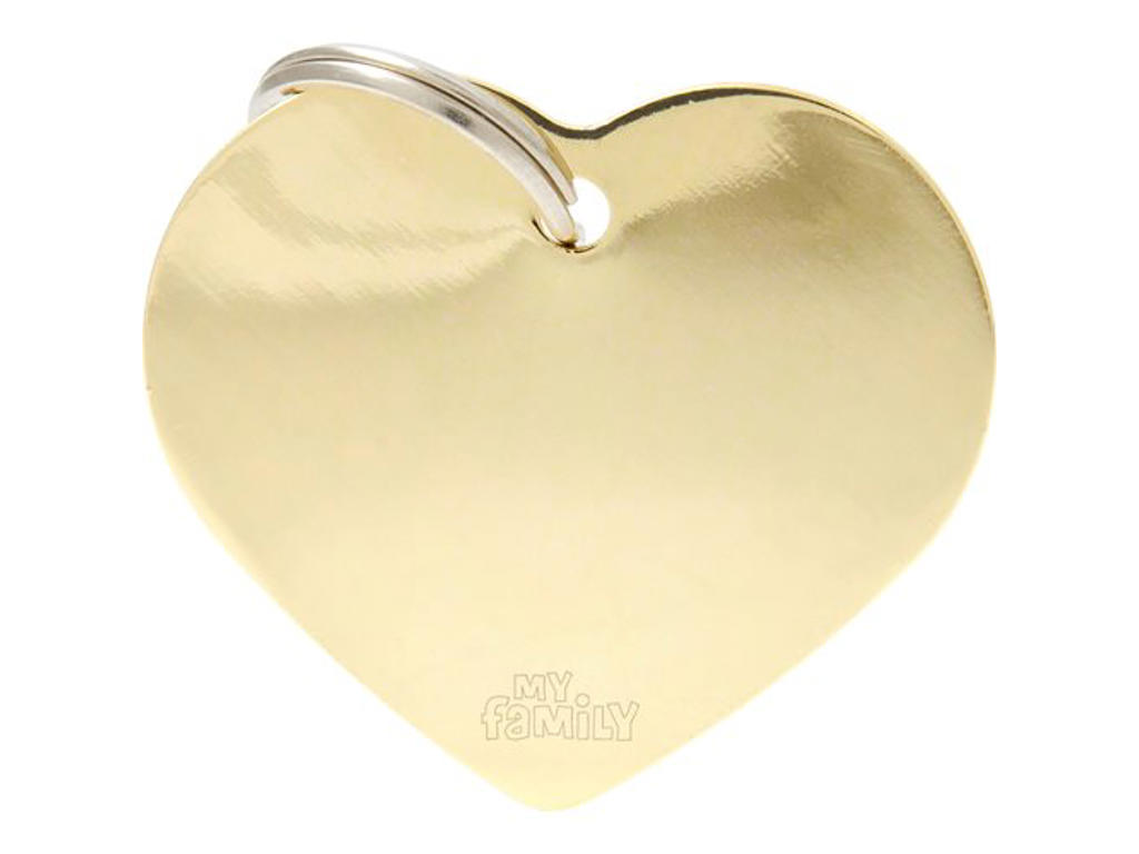 MY FAMILY GOLD BIG HEART 3,5 X 3 CM