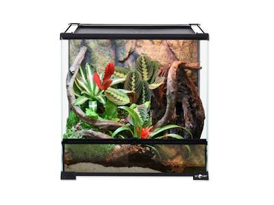 Repti Planet Glasterrarium 60 x 45 x 60 cm – Terrarium til Krybdyr, Padder & Tropiske Arter