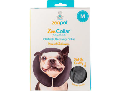 Zencollar oppustelig nakkekrave hund M ca 22,5-32,5CM