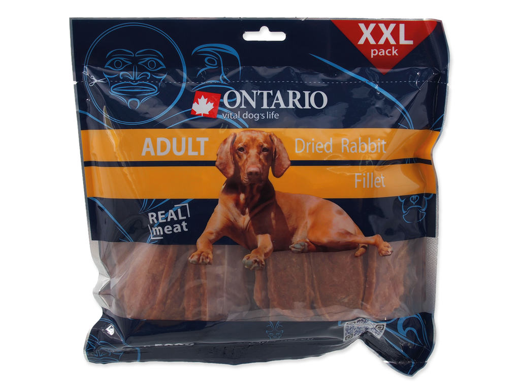 ONTARIO Snack Tør kaninfilet 500g