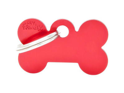 MY FAMILY RED SMALL BONE 3 X 1 CM