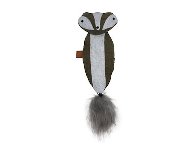 D&D HOME Rocco Kattelegetøj med Catnip – Stinkdyr med Fluffy Hale – 40 cm