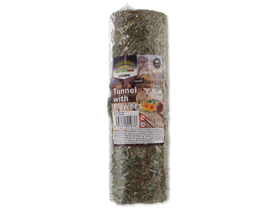 Nature land høtunnel med blomster small