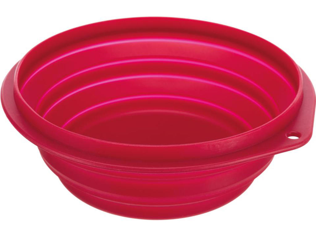 Rejseskål, silikone, 2 l/ø 22 cm, 
ass. farve