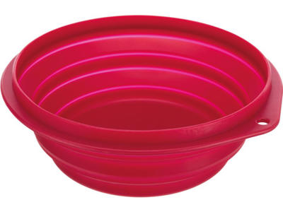 Rejseskål, silikone, 2 l/ø 22 cm, 
ass. farve