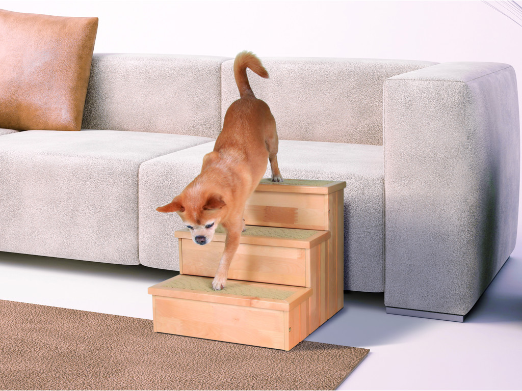 Trappe, PetStair, birketræ, 40 × 38 × 45 cm