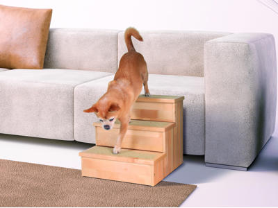 Trappe, PetStair, birketræ, 40 × 38 × 45 cm