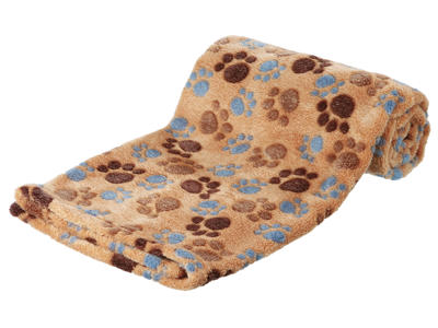 Laslo fleece blanket, 75 × 50 cm, beige