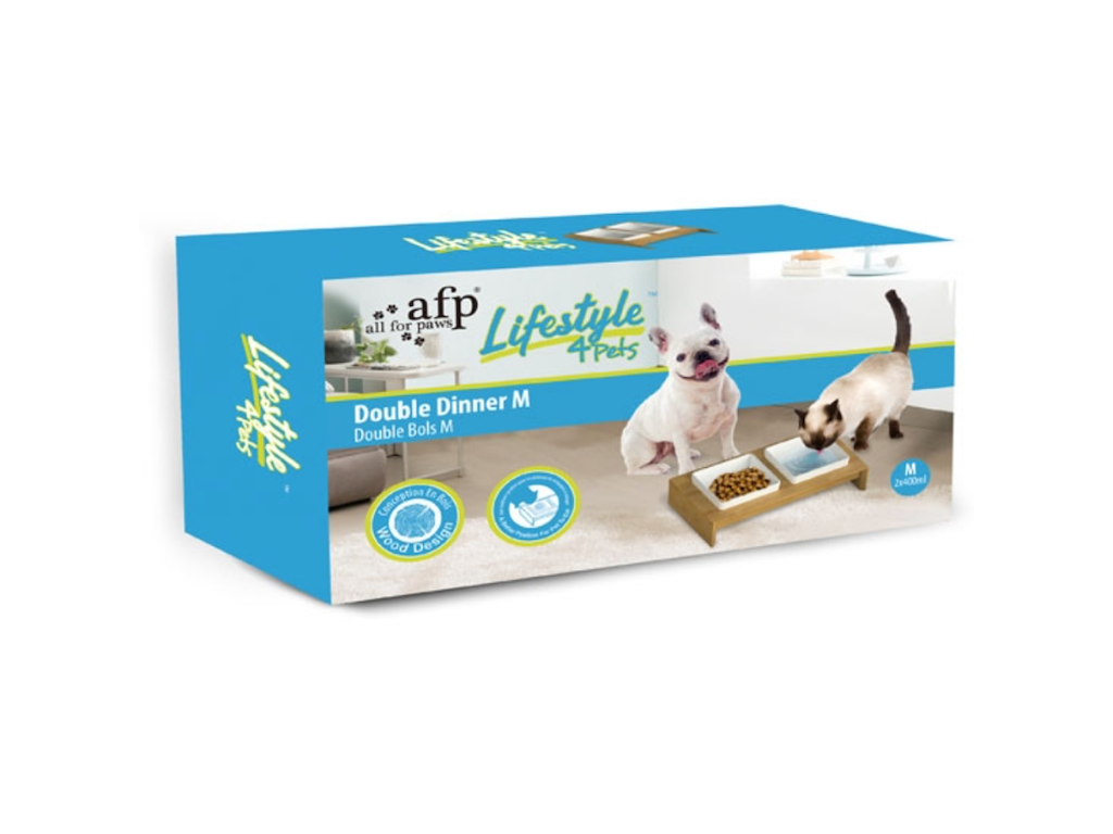 "LIFESTYLE4PETS" DOBBELT MADSKÅL 2x400ml 